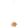 MAXLIGHT P0578 - Ljuskrona med textilsladd AMALFI 1xE27/15W/230V diameter 45 cm beige