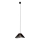 MAXLIGHT P0579 - Ljuskrona med textilsladd AMALFI 1xE27/15W/230V diameter 45 cm svart