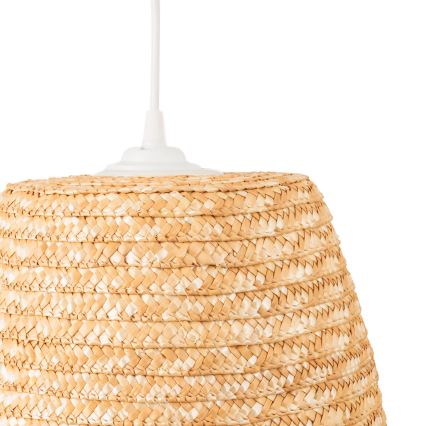 MAXLIGHT P0582 - Ljuskrona med textilsladd POT 1xE27/15W/230V diameter 30 cm beige