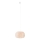 MAXLIGHT P0583 - Ljuskrona med textilsladd PRASLIN 1xE27/15W/230V diameter 39 cm beige