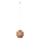 MAXLIGHT P0586 - Ljuskrona med textilsladd LABRIZ 1xE27/15W/230V diameter 35 cm beige