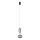 MAXLIGHT P0591 - LED ljuskrona med textilsladd BORA LED/10W/230V diameter 22 cm vit/svart
