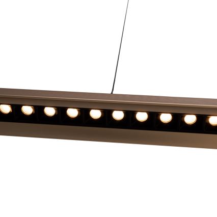 MAXLIGHT P0594 - LED ljusreglerad ljuskrona på textilsladd JO-JO LED/38W/230V 2700/4500/5500K mässing