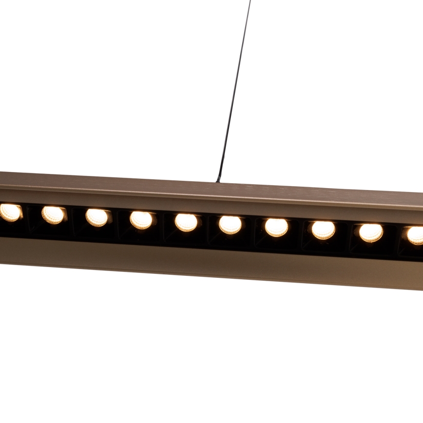 MAXLIGHT P0594 - LED ljusreglerad ljuskrona på textilsladd JO-JO LED/38W/230V 2700/4500/5500K mässing