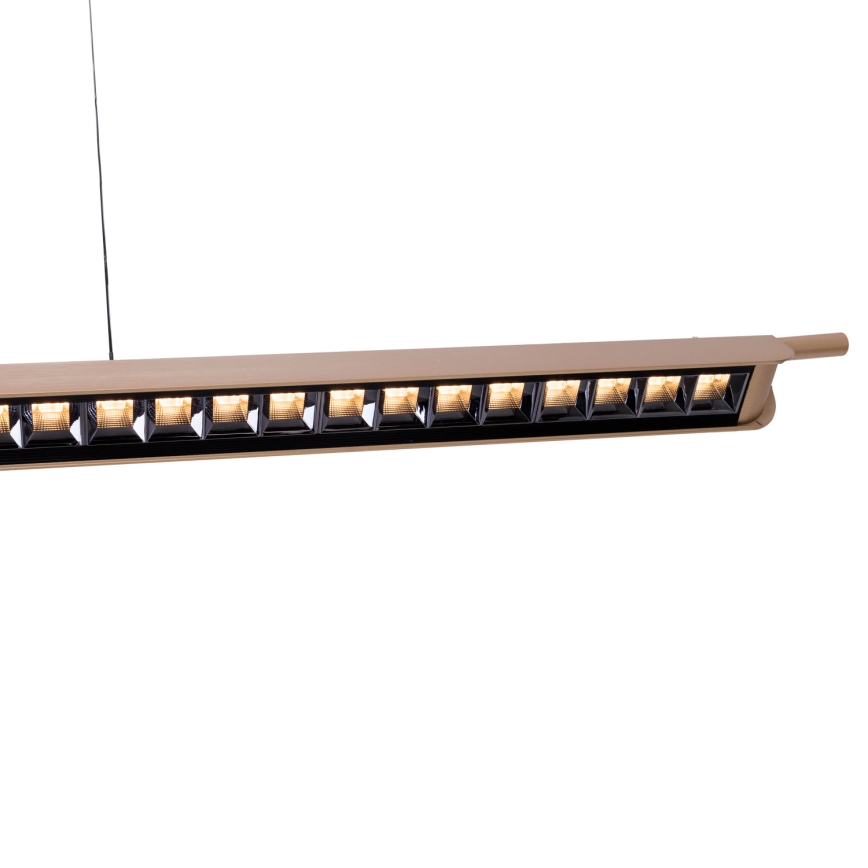 MAXLIGHT P0596 - LED ljusreglerad ljuskrona på textilsladd JO-JO LED/40W/230V 2700/4500/5500K mässing