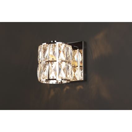 MAXLIGHT W0205 - Vägglampa DIAMANTE 1xG9/42W/230V skinande krom