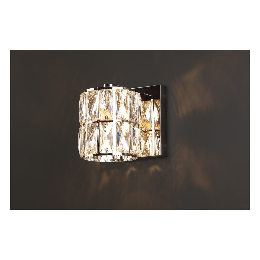 MAXLIGHT W0205 - Vägglampa DIAMANTE 1xG9/42W/230V skinande krom