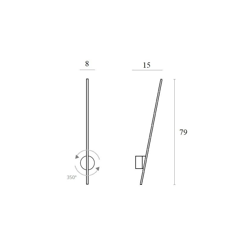 MAXLIGHT W0212 - LED vägglampa för utomhusbruk SPINDEL LED/8,4W/230V IP44 vit