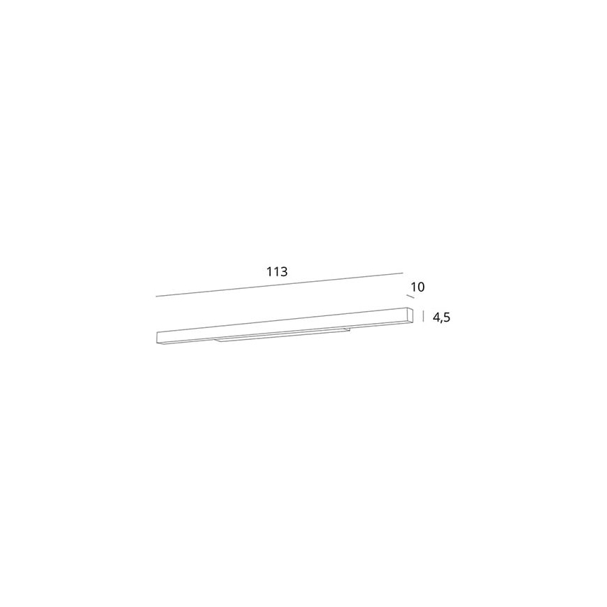 MAXLIGHT W0265 - LED dimbar badrumsspegelbelysning LINEAR LED/36W/230V 113,5 cm IP44 vit