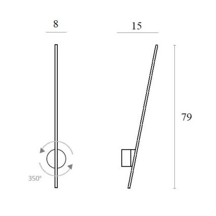 MAXLIGHT W0267 - LED vägglampa för utomhusbruk SPINDEL LED/8,4W/230V IP44 svart