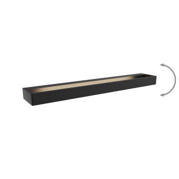 MAXLIGHT W0309 - LED Vägglampa för badrum FLINK LED/18W/230V 60 cm IP44 svart
