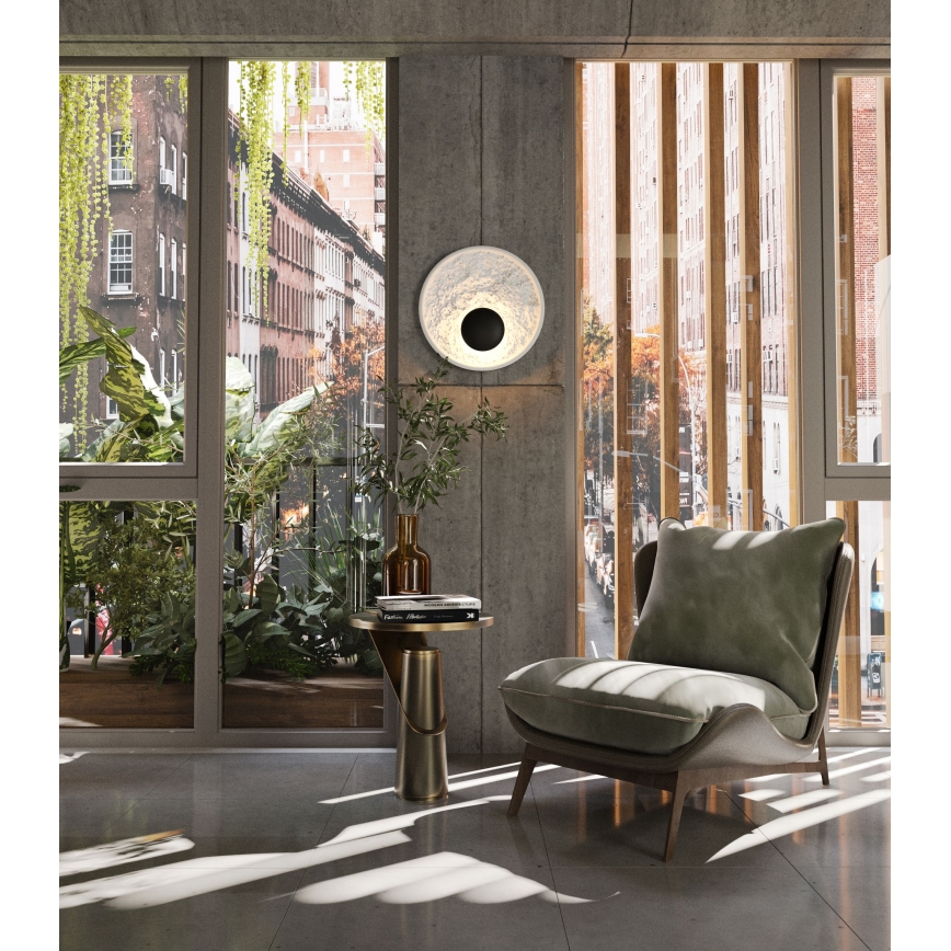 MAXLIGHT W0325 - LED väggbelysning OYAKA LED/5W/230V diameter 29 cm vit/svart