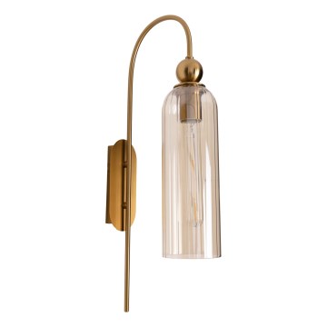 MAXLIGHT W0332 - Vägglampa CAMPANILA 1xE27/40W/230V mässing/beige