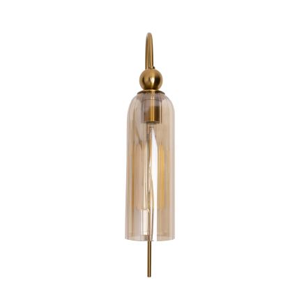 MAXLIGHT W0332 - Vägglampa CAMPANILA 1xE27/40W/230V mässing/beige