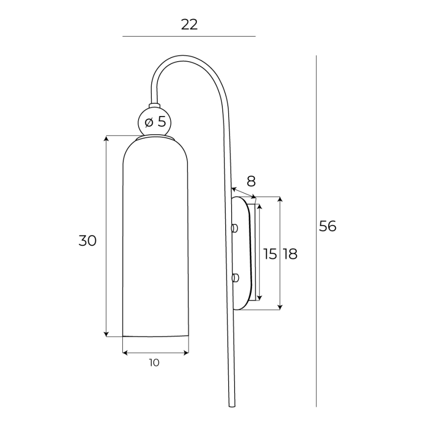 MAXLIGHT W0332 - Vägglampa CAMPANILA 1xE27/40W/230V mässing/beige
