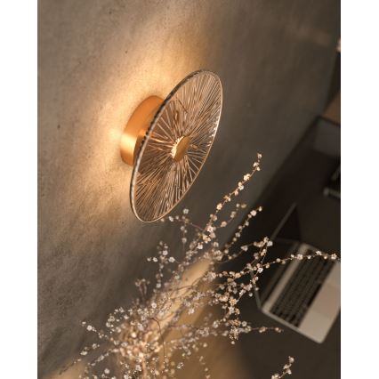 MAXLIGHT W0355 - LED väggbelysning ALLURE LED/5W/230V diameter 28 cm guld