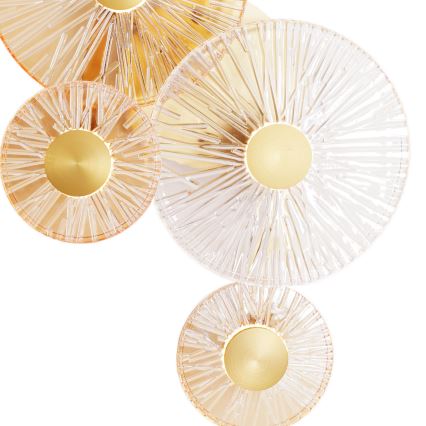 MAXLIGHT W0357 - LED väggbelysning ALLURE 5xLED/5W/230V guld