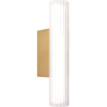 MAXLIGHT W0364 - LED Vägglampa för badrum FAYETTE LED/6W/230V 31 cm IP44 guld