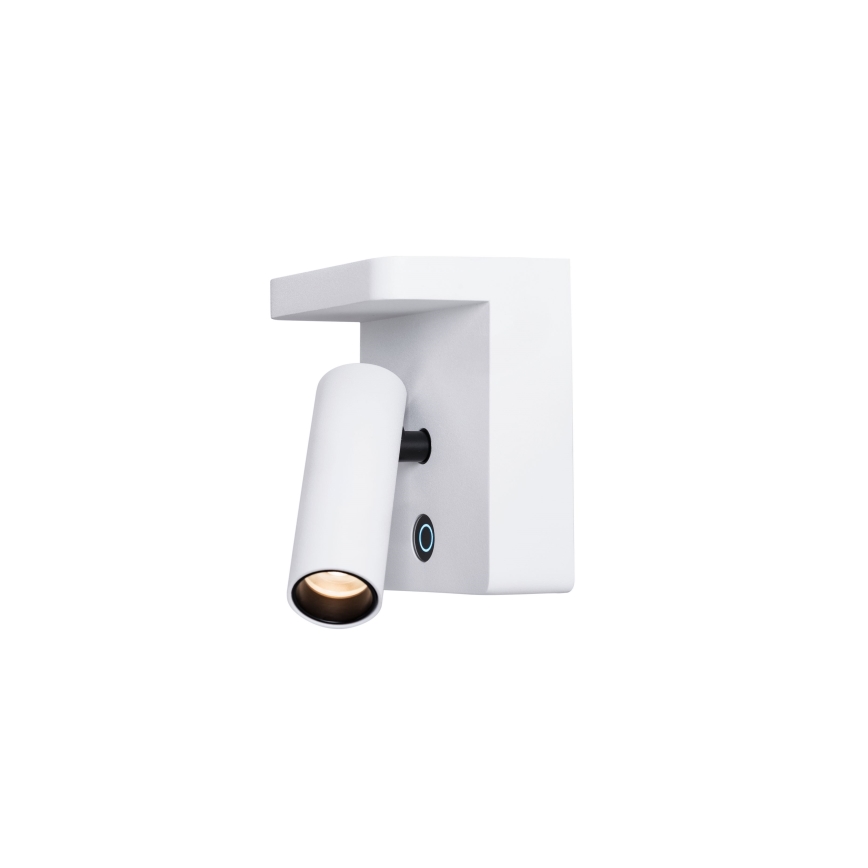 MAXLIGHT W0373 - LED väggspotlight med trådlös laddning LOFER LED/7W/230V vit