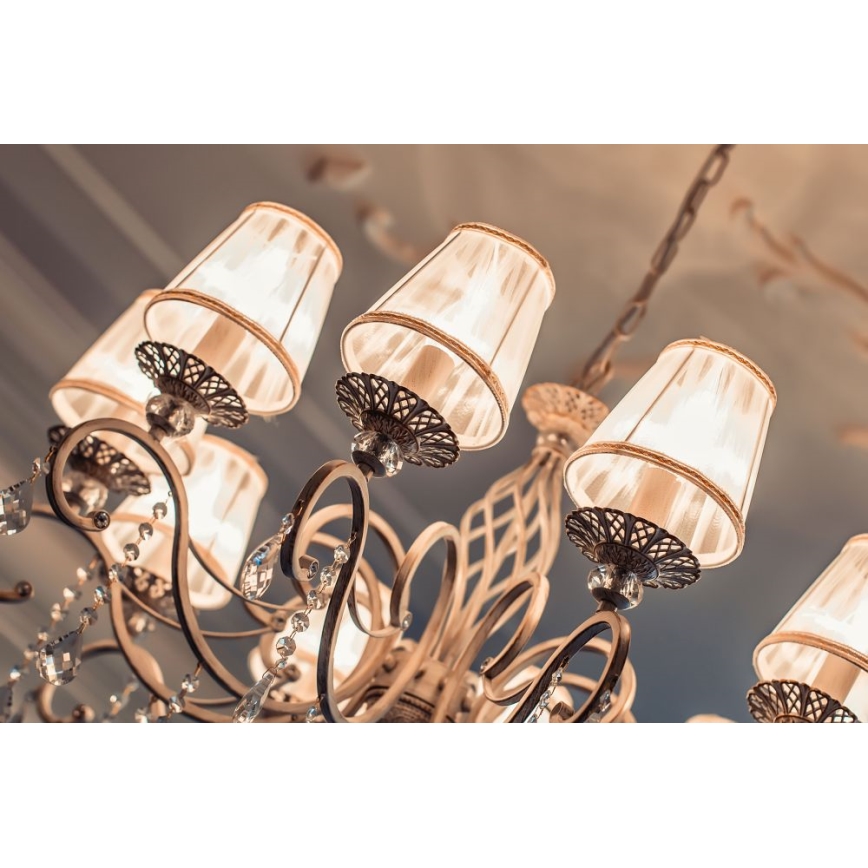 Maytoni ARM247-10-G - Ljuskrona på kedja GRACE 10xE14/40W/230V