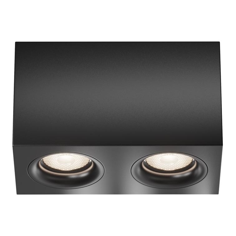 Maytoni C013CL-02B - Spotlight SLIM 2xGU10/50W/230V svart