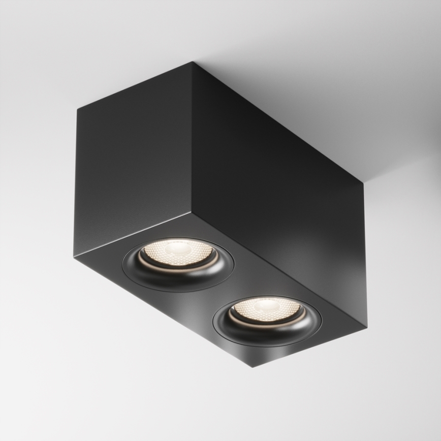 Maytoni C013CL-02B - Spotlight SLIM 2xGU10/50W/230V svart