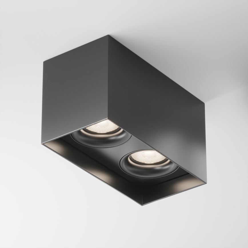 Maytoni C015CL-02B - Spotlight SLIM 2xGU10/50W/230V svart