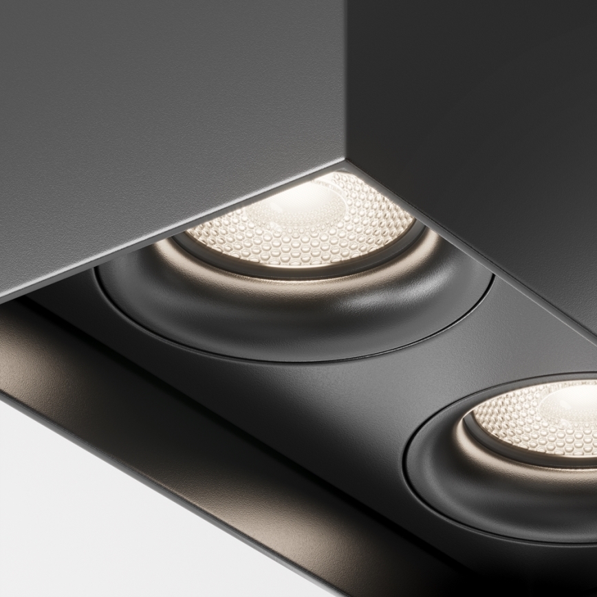 Maytoni C015CL-02B - Spotlight SLIM 2xGU10/50W/230V svart