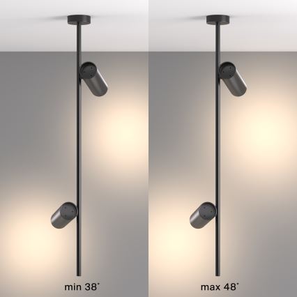 Maytoni C021CL-02B - Pendelkrona ELTI 2xGU10/50W/230V svart