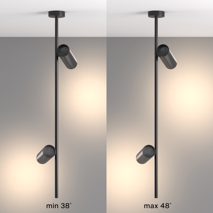 Maytoni C021CL-02B - Pendelkrona ELTI 2xGU10/50W/230V svart