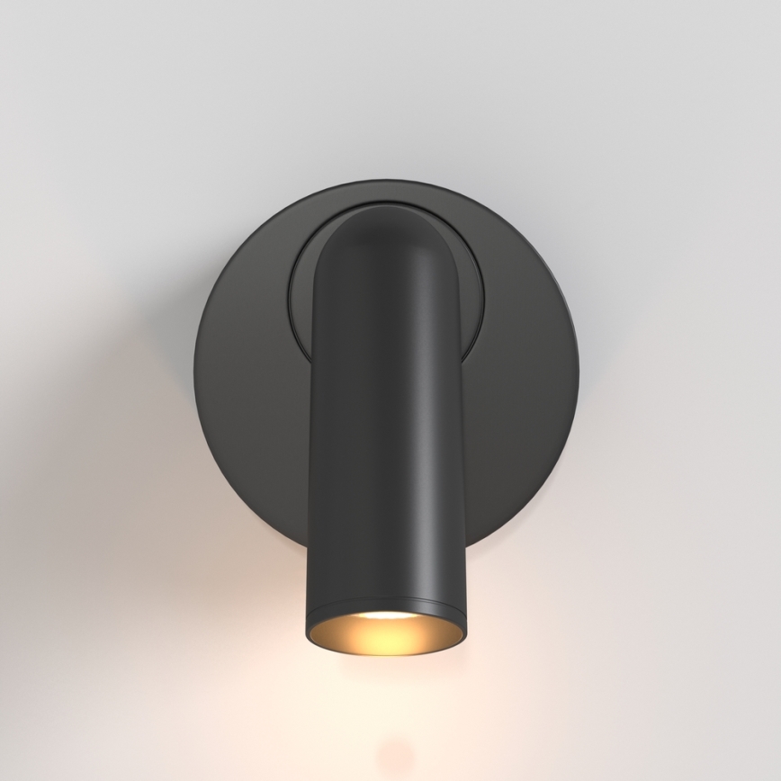 Maytoni C038WL-L3B3K - LED väggbelysning MIRAX LED/3W/230V 3000K svart
