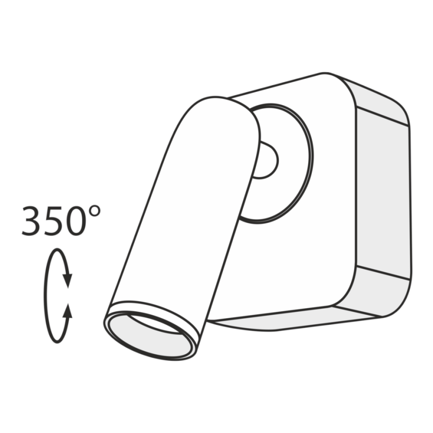 Maytoni C039WL-L3W3K - LED väggspotlight MIRAX LED/3W/230V svart