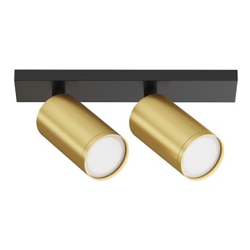 Maytoni C051CL-U-02BMG - Spotlight FOCUS 2xGU10/10W/230V guld/svart