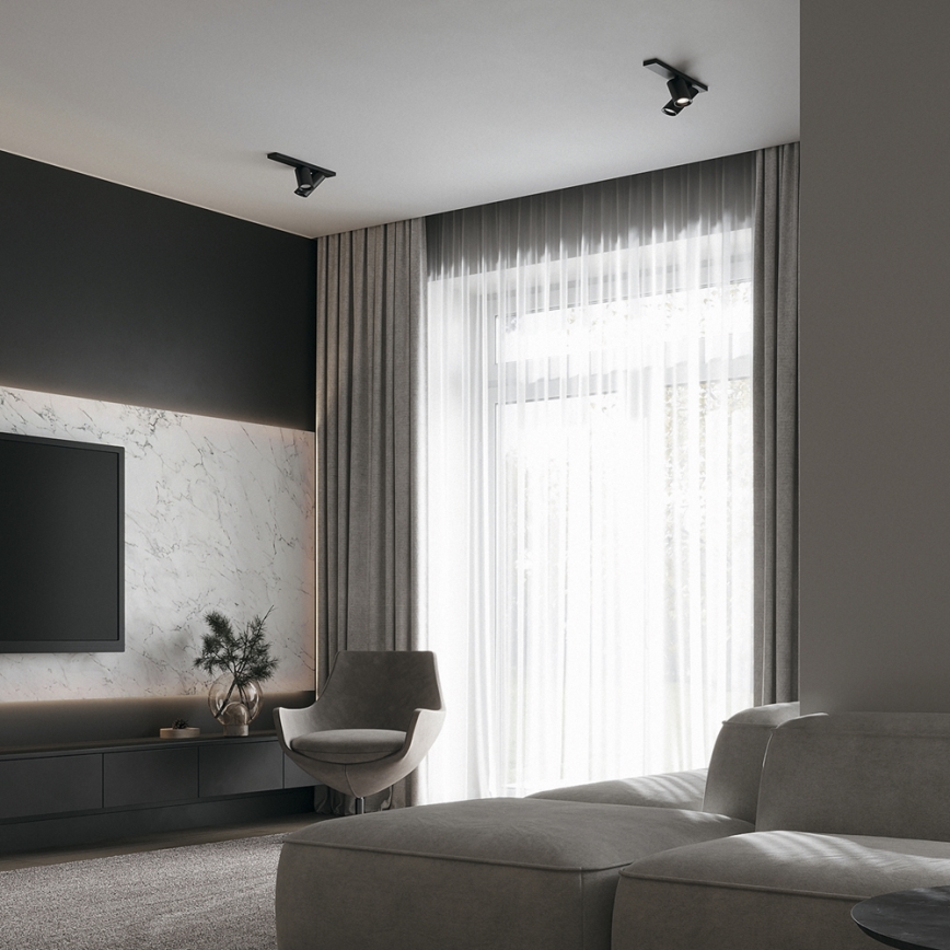 Maytoni C051CL-U-2B - Spotlight FOCUS 2xGU10/10W/230V svart