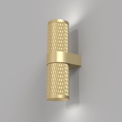 Maytoni C069WL-02MG - Väggspotlight FOCUS 2xGU10/7W/230V guld