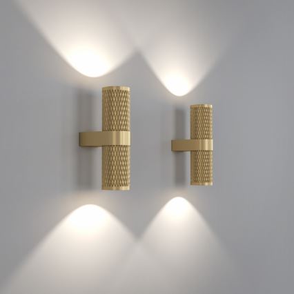 Maytoni C069WL-02MG - Väggspotlight FOCUS 2xGU10/7W/230V guld