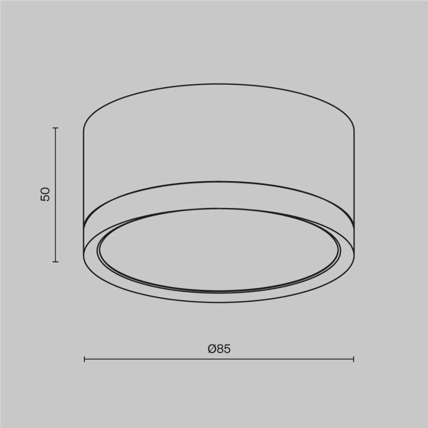 Maytoni C086CL-GX53-SRD-BG - Spotlight HOOP 1xGX53/15W/230V svart/guld