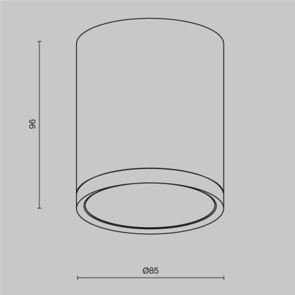 Maytoni C086CM-GX53-MRD-W - Spotlight HOOP 1xGX53/15W/230V vit