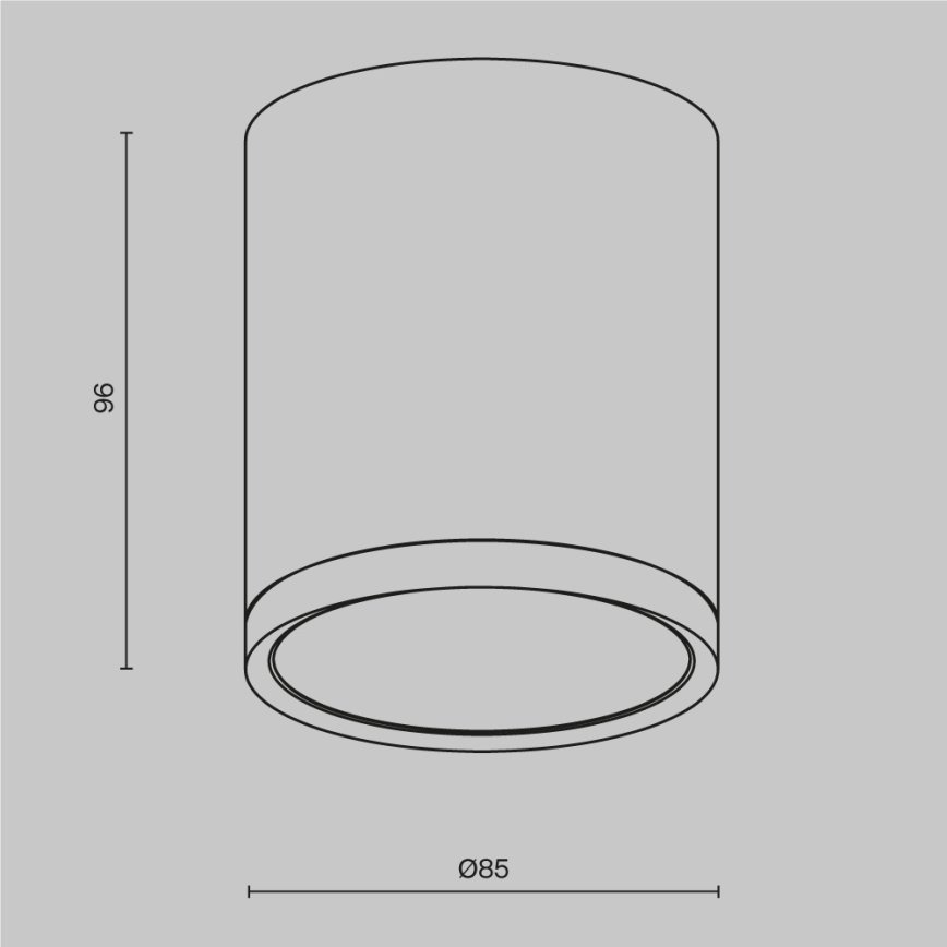 Maytoni C086CM-GX53-MRD-W - Spotlight HOOP 1xGX53/15W/230V vit
