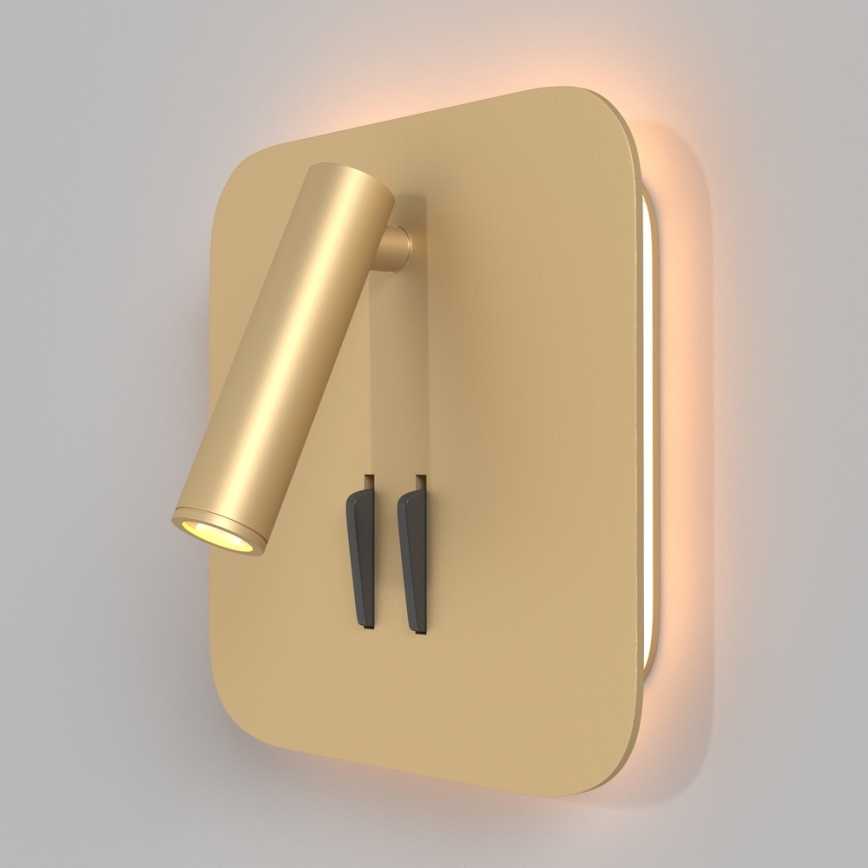 Maytoni C175-WL-01-6W-MG - LED väggspotlight IOS LED/9W/230V guld