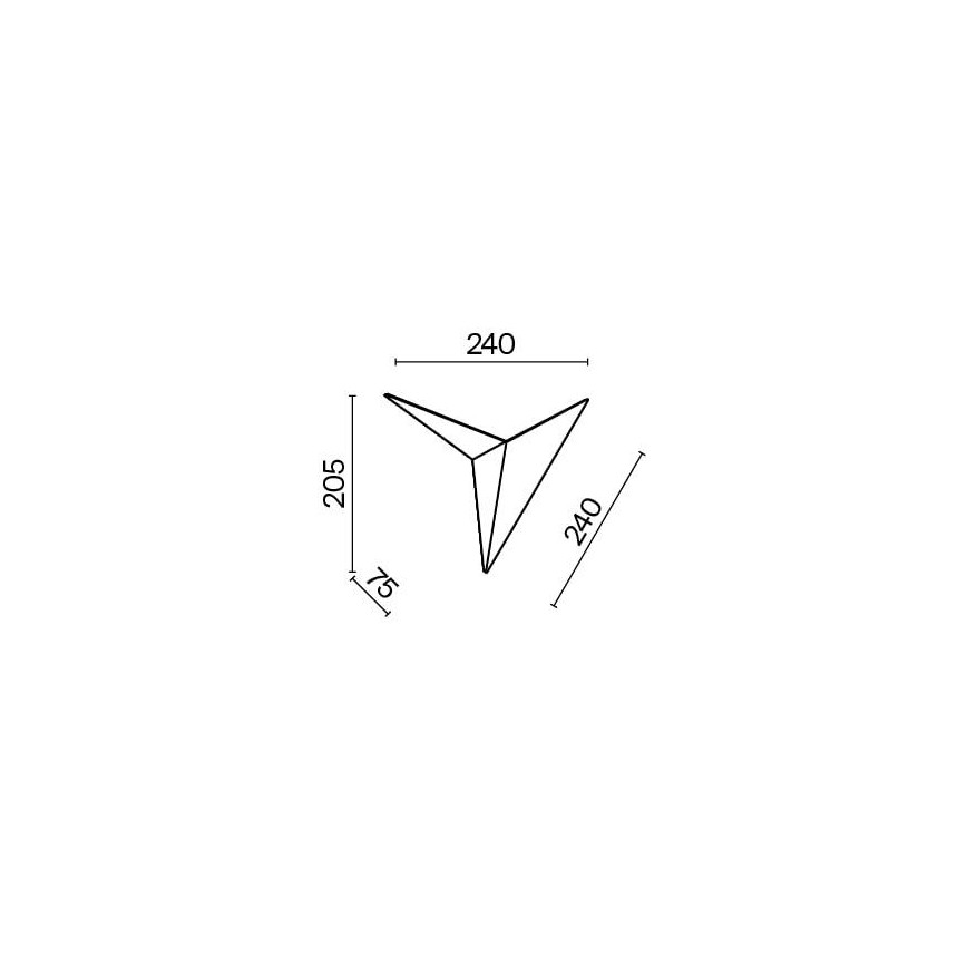 Maytoni C808WL-L3B - LED väggbelysning TRAME LED/3W/230V svart