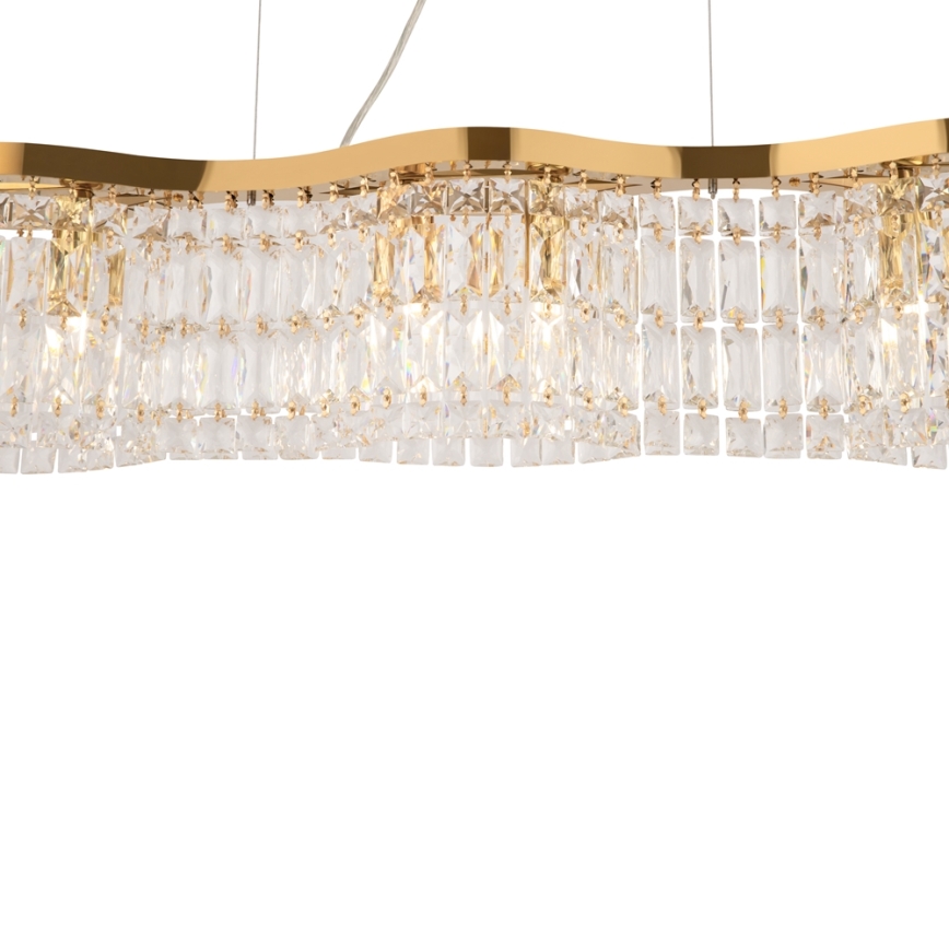 Maytoni DIA005PL-06G - Ljuskrona med textilsladd DUNE 6xE14/60W/230V guld