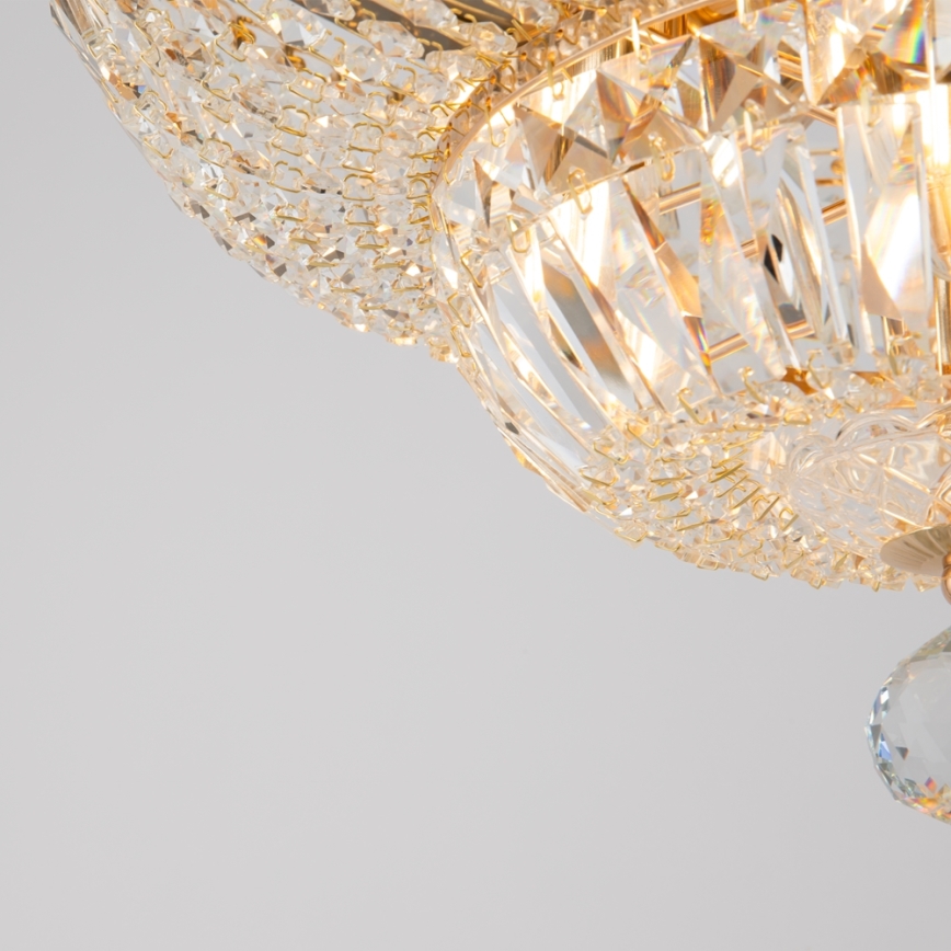 Maytoni DIA100-CL-12-G - Taklampa BASFOR 12xE14/60W/230V guld