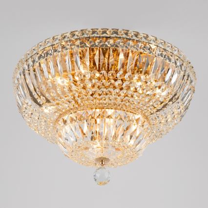 Maytoni DIA100-CL-12-G - Taklampa BASFOR 12xE14/60W/230V guld