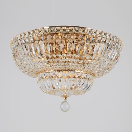 Maytoni DIA100-CL-12-G - Taklampa BASFOR 12xE14/60W/230V guld