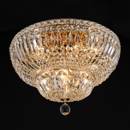 Maytoni DIA100-CL-12-G - Taklampa BASFOR 12xE14/60W/230V guld