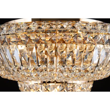 Maytoni DIA100-CL-12-G - Taklampa BASFOR 12xE14/60W/230V guld