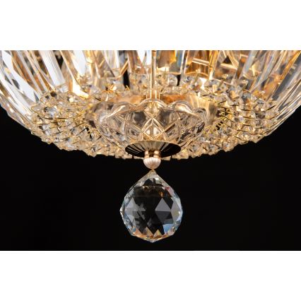 Maytoni DIA100-CL-12-G - Taklampa BASFOR 12xE14/60W/230V guld