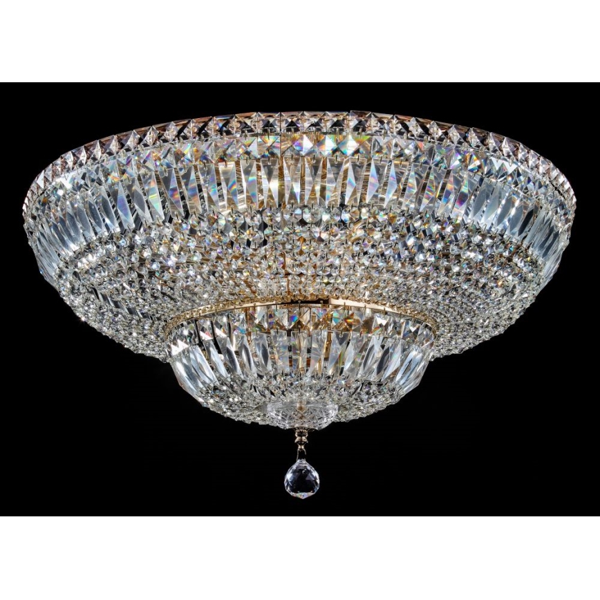 Maytoni DIA100-CL-16-G - Taklampa BASFOR 16xE14/60W/230V guld