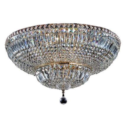 Maytoni DIA100-CL-16-G - Taklampa BASFOR 16xE14/60W/230V guld